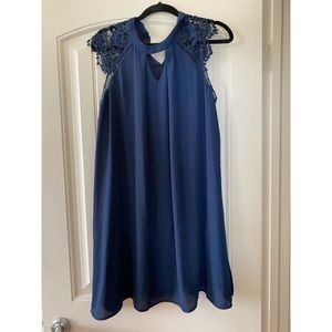 Lace Navy Dress